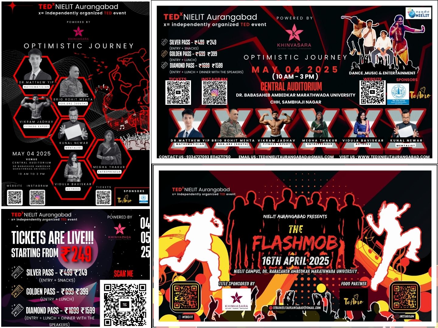 TedX NIELIT Aurangabad - Graphics and Video Editing